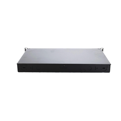 PANDUIT - Panel de Distribución de Fibra Óptica, Acepta 4 Casetes QuickNet o Placas FAP/FMP con Panel CFAPPBL1 (No Incluido), Bandeja Fija, Hasta 96 Fibras, Color Negro, 1UR