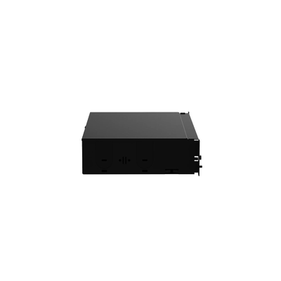 PANDUIT - Panel de Distribución de Fibra Óptica, Acepta 8 Casetes QuickNet o Placas FAP/FMP con Panel CFAPPBL2 (No Incluido), Bandeja Fija, Hasta 192 Fibras, Color Negro, 2UR