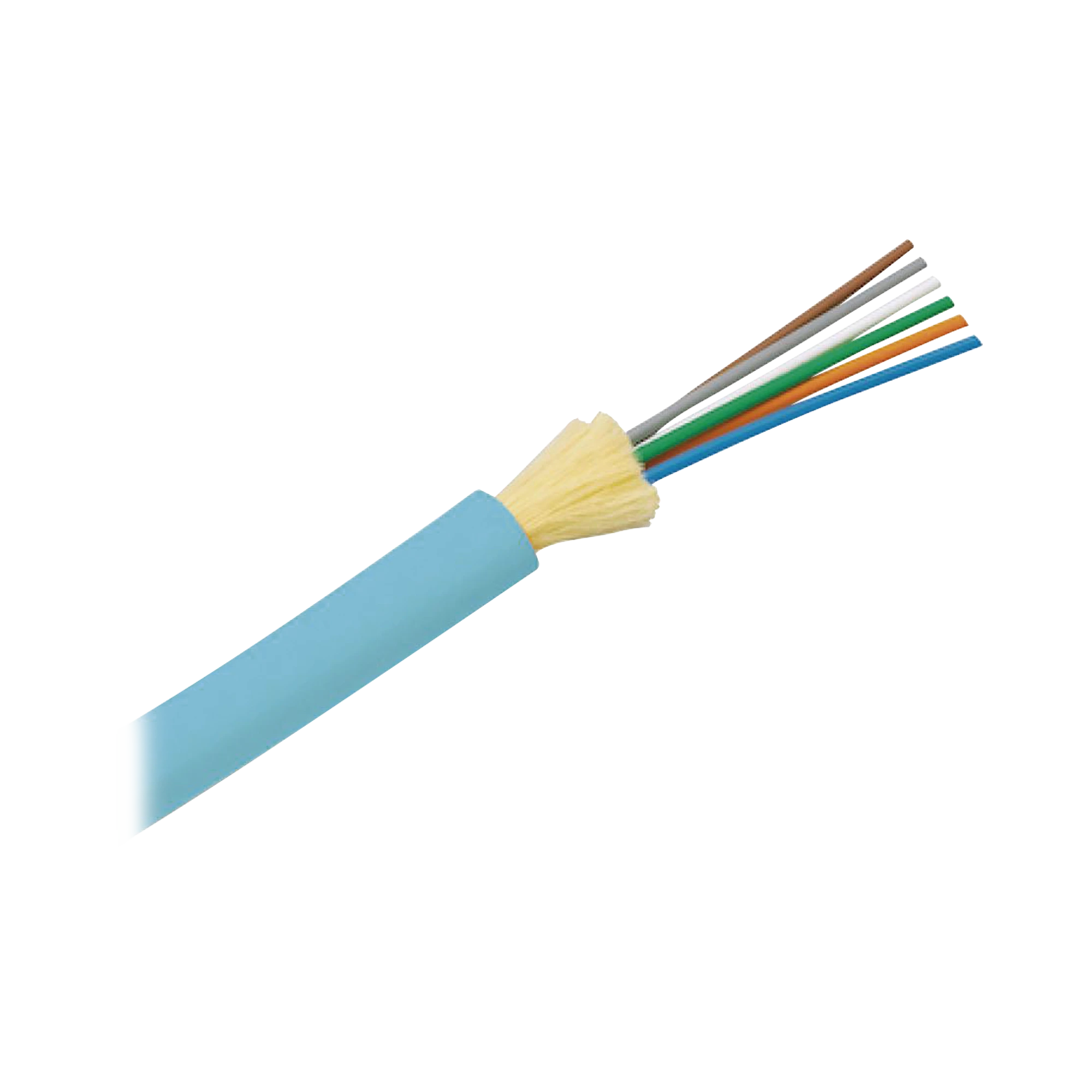 PANDUIT - Cable de Fibra Óptica de 6 Hilos, Multimodo OM3 50/125 Optimizada, Interior, Tight Buffer 900um, No Conductiva (Dieléctrica), LSZH, Precio Por Metro