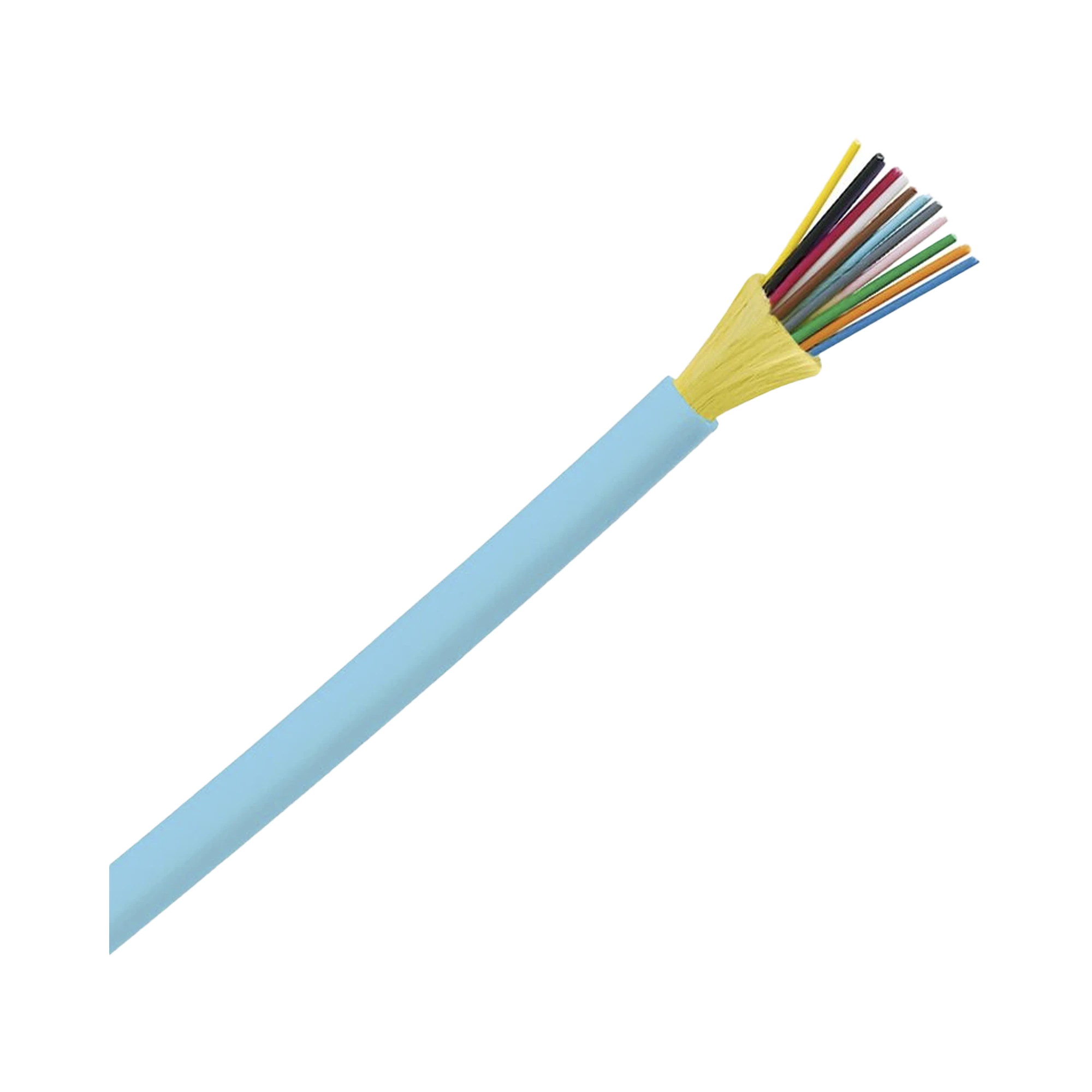 PANDUIT - Cable de Fibra Óptica de 12 Hilos, Multimodo OM3 50/125 Optimizada, Interior, Tight Buffer 900um, No Conductiva (Dieléctrica), LSZH, Precio Por Metro