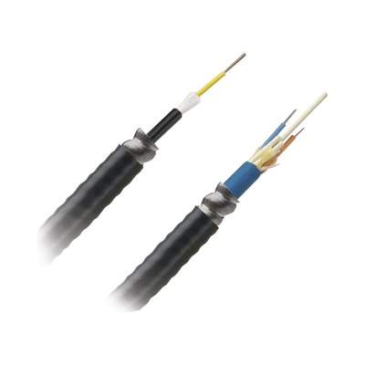 PANDUIT - Cable de Fibra Óptica de 12 Hilos, Multimodo OM4 50/125 Optimizada, Interior/Exterior, Armada, Loose Tube 250um, OFCR (Riser), Precio Por Metro