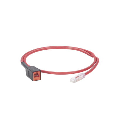 PANDUIT - Cable de Prueba Para Plugs Rj45 de Terminación en Campo (MPTL), Cat6A, UTP, 1 Metro, Color Rojo