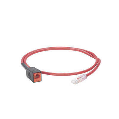 PANDUIT - Cable de Prueba Para Plugs Rj45 de Terminación en Campo (MPTL), Cat6A, UTP, 1 Metro, Color Rojo