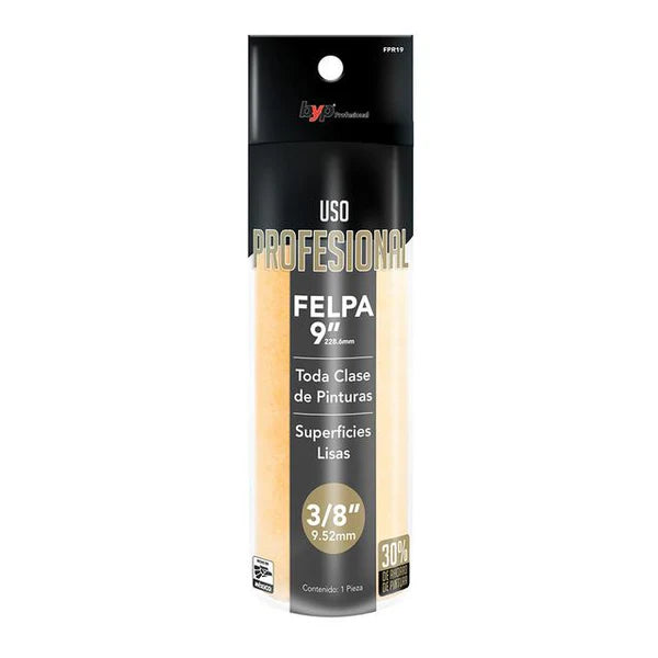 Felpa de uso profesional para superficies lisas 9" x ⅜"