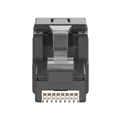 PANDUIT - Plug RJ45 UTP, Instalación Angulada 45 Grados, Terminación en Campo Certificable, Compatible con Cat5e, Cat6 y Cat6A, Color Negro