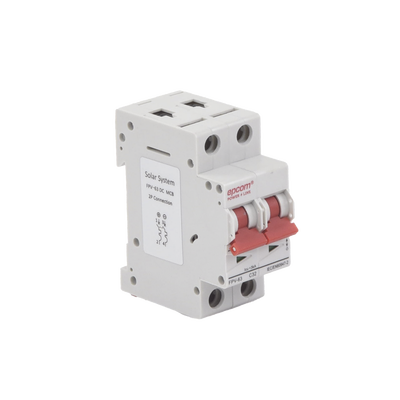 EPCOM POWERLINE - Protección Térmica/ Interruptor 2P, 32A,  Corriente Directa  800 Vcc para Aplicación Fotovoltaica Montaje Riel DIN