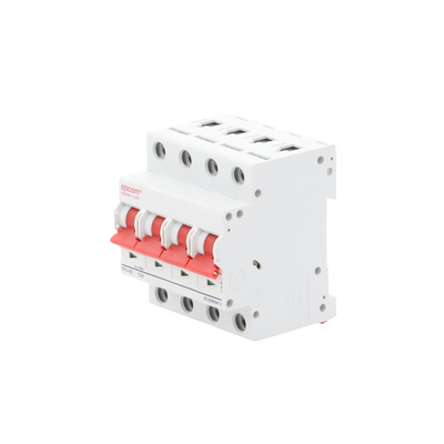 EPCOM POWERLINE - Protección Térmica/ Interruptor 4P, 25A,  Corriente Directa  1000 Vcc para Aplicación Fotovoltaica Montaje Riel DIN