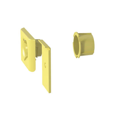 PANDUIT - Accesorio de Salida a Tubo De 1.5 in (38 mm), Para Canaletas FiberRunner 4X4, 6X4, o 12X4, Color Amarillo