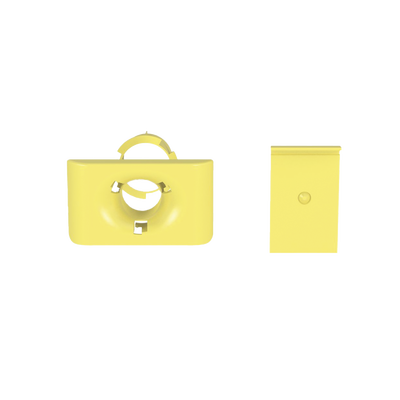 PANDUIT - Accesorio de Salida a Tubo De 1.5 in (38 mm), Para Canaletas FiberRunner 4X4, 6X4, o 12X4, Color Amarillo