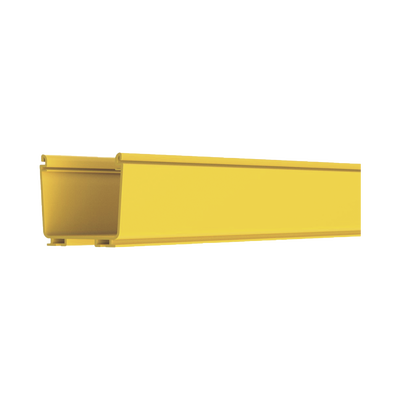 PANDUIT - Canaleta FiberRunner™ 4X4, de PVC Rígido, Color Amarillo, 2 m de Largo