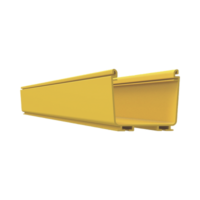 PANDUIT - Canaleta FiberRunner™ 4X4, de PVC Rígido, Color Amarillo, 2 m de Largo