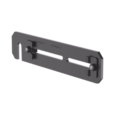 PANDUIT - Soporte de Montaje a Techo, para Canaletas FiberRunner 4X4 o 6x4, Uso con Varilla Roscada de 1/2", Color Negro