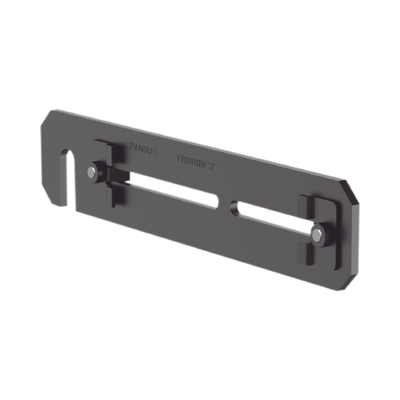 PANDUIT - Soporte de Montaje a Techo, para Canaletas FiberRunner 4X4 o 6x4, Uso con Varilla Roscada de 1/2", Color Negro