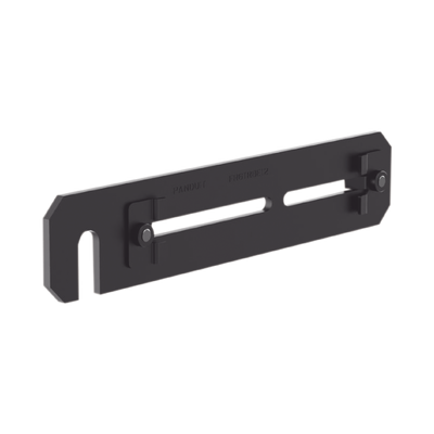 PANDUIT - Soporte de Montaje a Techo, para Canaletas FiberRunner 4X4 o 6x4, Uso con Varilla Roscada de 1/2", Color Negro