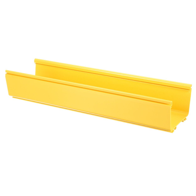 PANDUIT - Canaleta FiberRunner™ 6X4, de PVC Rígido, Color Amarillo, 1.8 m de Largo