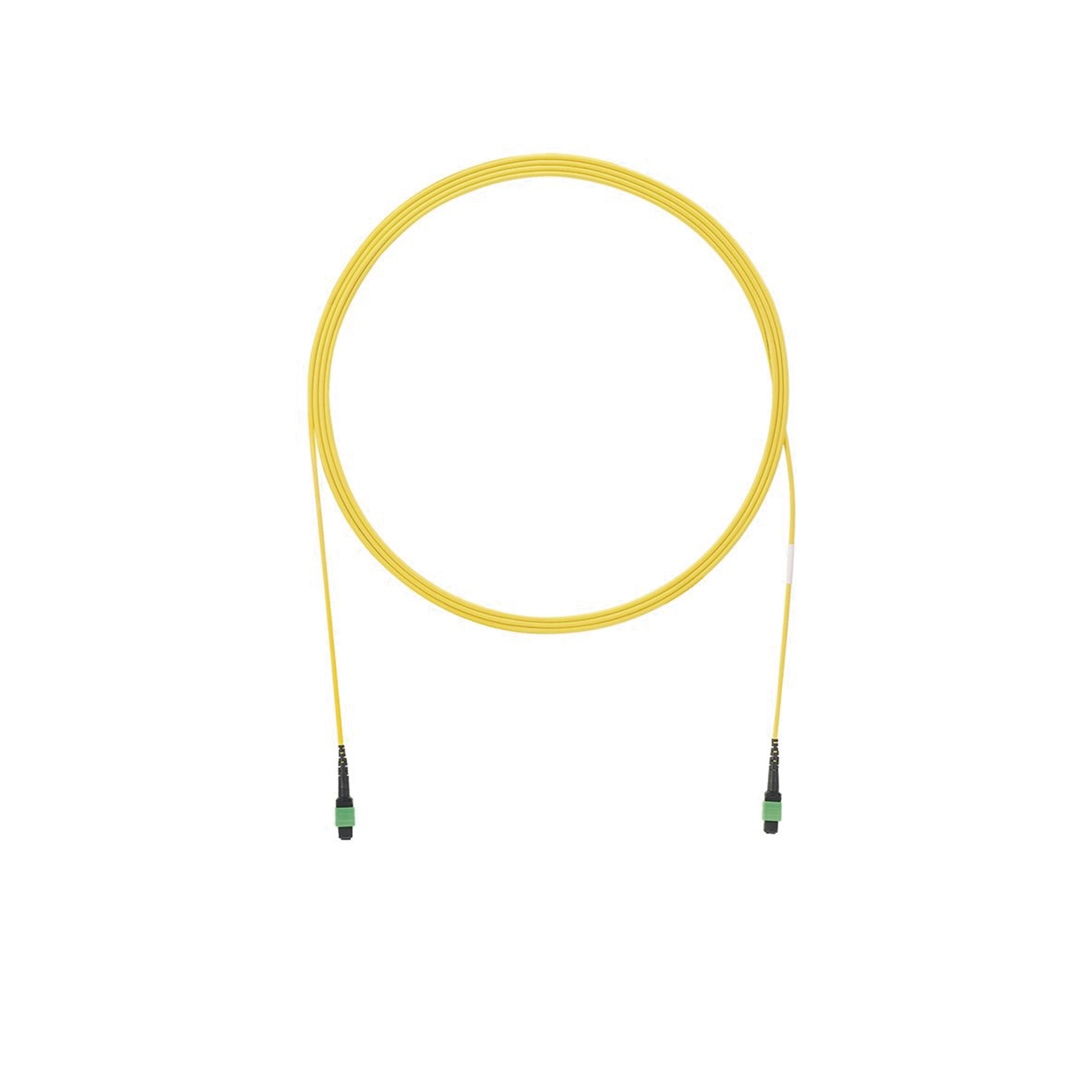 PANDUIT - Cable de Interconexión de 12 Fibras Ópticas Monomodo OS2, Con Conector Pan-MPO Hembra - Hembra, Polaridad A, OFNP (Plenum), de 370 Metros
