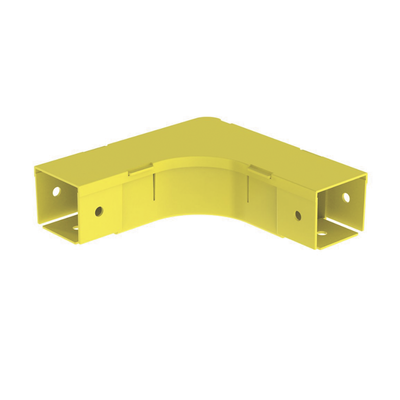 PANDUIT - Ángulo Recto a 90º Horizontal con Tapa, Para Canaletas FiberRunner™ 2X2, Color Amarillo