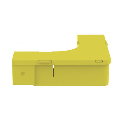 PANDUIT - Ángulo Recto a 90º Horizontal con Tapa, Para Canaletas FiberRunner™ 2X2, Color Amarillo