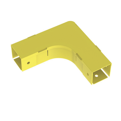PANDUIT - Ángulo Recto a 90º Horizontal con Tapa, Para Canaletas FiberRunner™ 2X2, Color Amarillo