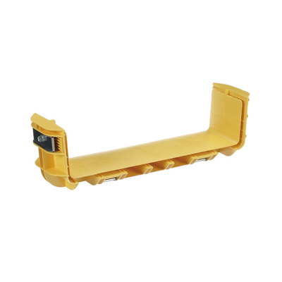PANDUIT - Union Recta "Cople", Para Canaleta FiberRunner™ 12X4, Color Amarillo