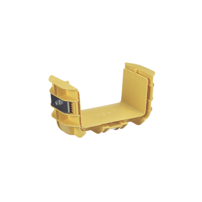 PANDUIT - Union Recta "Cople", Para Canaleta FiberRunner™ 6X4, Color Amarillo