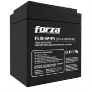 FORZA POWER TECHNOLOGIES - Batería Forza FUB-1245 Sellada de Plomo-Ácido Recargable 12V 4.5Ah AGM Sin Mantenimiento Negro