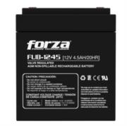 FORZA POWER TECHNOLOGIES - Batería Forza FUB-1245 Sellada de Plomo-Ácido Recargable 12V 4.5Ah AGM Sin Mantenimiento Negro