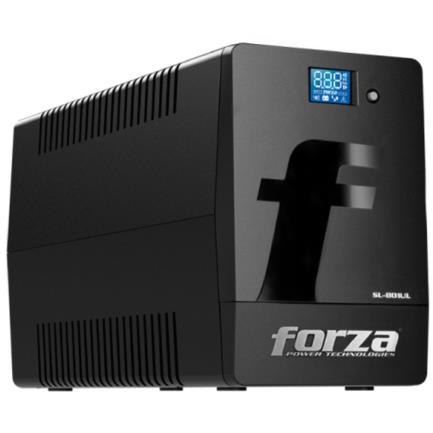 FORZA POWER TECHNOLOGIES - UPS Forza SL-801UL Interactivo Inteligente 800VA/480W 6 Salidas LCD Táctil Torre 120V Negro