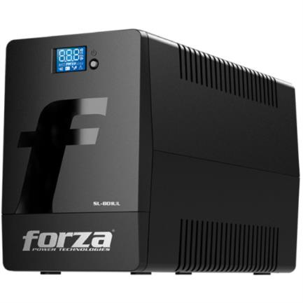 FORZA POWER TECHNOLOGIES - UPS Forza SL-801UL Interactivo Inteligente 800VA/480W 6 Salidas LCD Táctil Torre 120V Negro