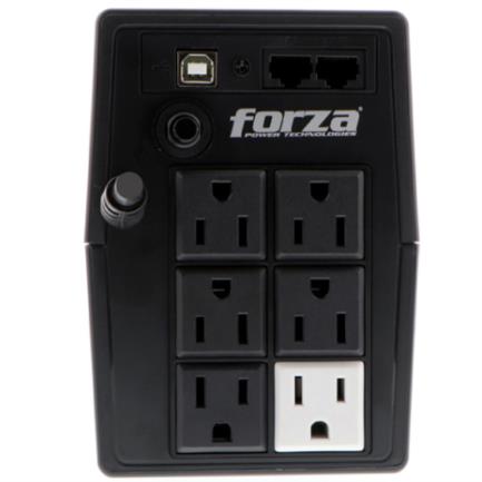 FORZA POWER TECHNOLOGIES - UPS Forza SL-801UL Interactivo Inteligente 800VA/480W 6 Salidas LCD Táctil Torre 120V Negro