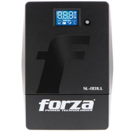 FORZA POWER TECHNOLOGIES - UPS Forza SL-801UL Interactivo Inteligente 800VA/480W 6 Salidas LCD Táctil Torre 120V Negro