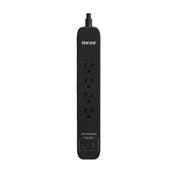 FORZA POWER TECHNOLOGIES - Protector tensión Forza negro 1625W/500J 4 slds 1-USBA 1-USBC 120V/240V