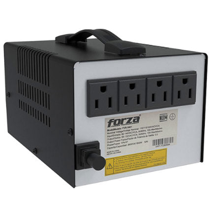 FORZA POWER TECHNOLOGIES - Regulador Forza FVR-3601 Voltaje 3600VA/1800W 115V 4-NEMA 50/60Hz