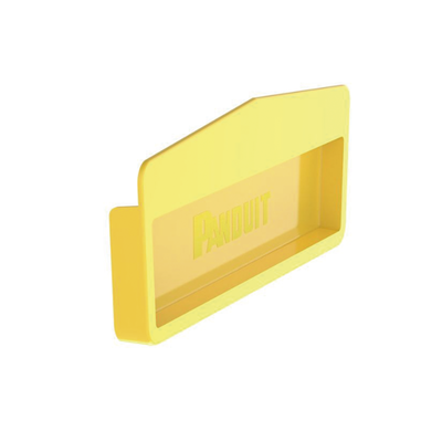 PANDUIT - Tapa Final Para Canaletas FiberRunner™ 12x4, de Instalación a Presión, Color Amarillo