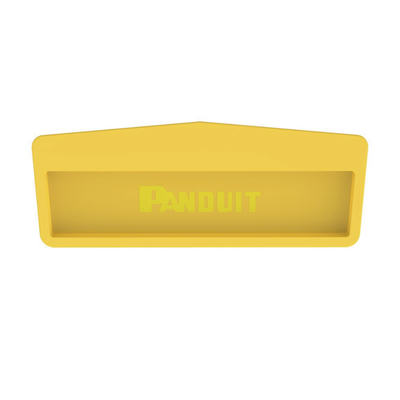 PANDUIT - Tapa Final Para Canaletas FiberRunner™ 12x4, de Instalación a Presión, Color Amarillo