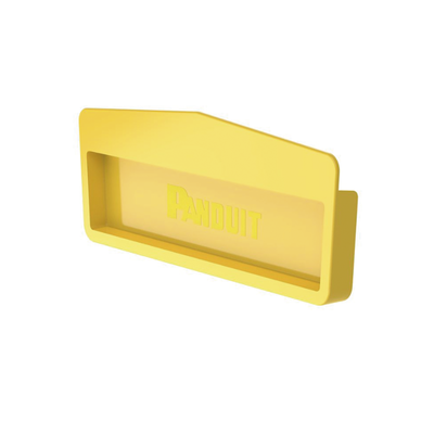 PANDUIT - Tapa Final Para Canaletas FiberRunner™ 12x4, de Instalación a Presión, Color Amarillo