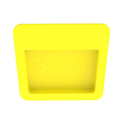 PANDUIT - Tapa Final Para Canaletas FiberRunner™ 4x4, de Instalación a Presión, Color Amarillo