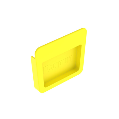 PANDUIT - Tapa Final Para Canaletas FiberRunner™ 4x4, de Instalación a Presión, Color Amarillo