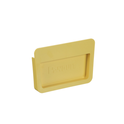 PANDUIT - Tapa Final Para Canaletas FiberRunner™ 6x4, de Instalación a Presión, Color Amarillo