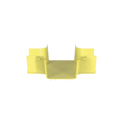 PANDUIT - Accesorio de 4 Vías Horizontal, Con Ángulos a 90º, Para Canaletas FiberRunner™ 6X4, Color Amarillo