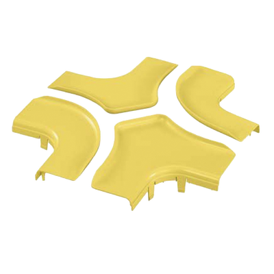 PANDUIT - Tapa Para Accesorio de 4 Vías Horizontal FRFWC6X4LYL, Para Canaletas FiberRunner™ 6X4, Color Amarillo