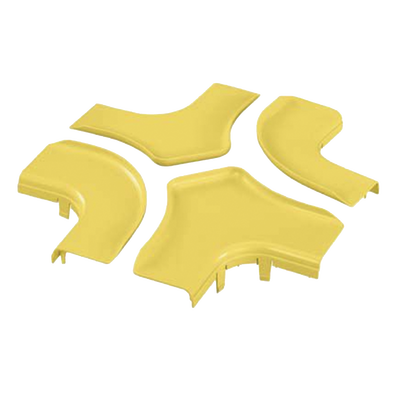 PANDUIT - Tapa Para Accesorio de 4 Vías Horizontal FRFWC6X4LYL, Para Canaletas FiberRunner™ 6X4, Color Amarillo
