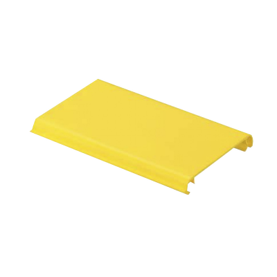 PANDUIT - Tapa Con Bisagra a Presión Para Canaleta FiberRunner™ FR4X4YL2, de PVC Rígido, Color Amarillo, 2 m de Largo