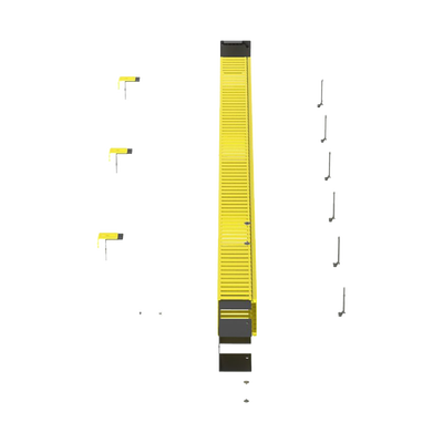 PANDUIT - Kit de Administrador de Cables Vertical FiberRunner 4X4, Incluye Soportes de Montaje y Accesorios, Color Amarillo