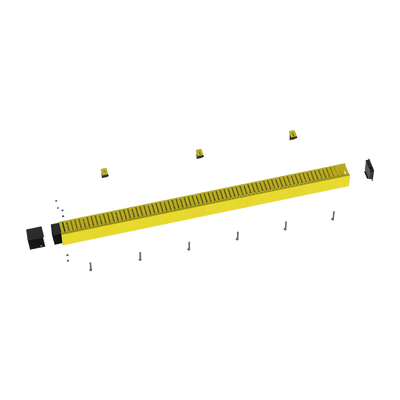 PANDUIT - Kit de Administrador de Cables Vertical FiberRunner 4X4, Incluye Soportes de Montaje y Accesorios, Color Amarillo
