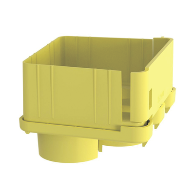 PANDUIT - Tapa con 2 Salidas a Tubo de 1.5in (38mm), Para uso con Canaletas 4X4 FiberRunner™, Color Amarillo