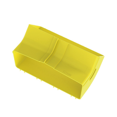 PANDUIT - Bajada Vertical Interior de 45º con Tapa, Para uso con Canaletas 12X4 FiberRunner™, Color Amarillo