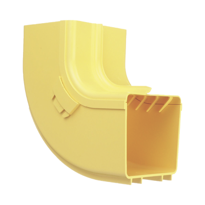 PANDUIT - Bajada Vertical Interior de 90º con Tapa, Para uso con Canaletas 4X4 FiberRunner™, Color Amarillo