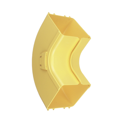 PANDUIT - Bajada Vertical Interior de 90º con Tapa, Para uso con Canaletas 4X4 FiberRunner™, Color Amarillo