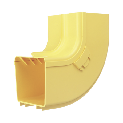 PANDUIT - Bajada Vertical Interior de 90º con Tapa, Para uso con Canaletas 4X4 FiberRunner™, Color Amarillo